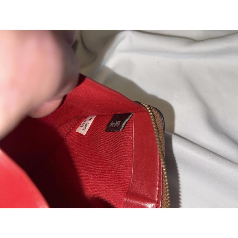 Coach Large Phone Wallet In Rainbow Signature Canvas C1872 - Picture 6 of 9